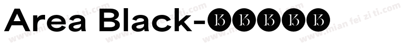 Area Black字体转换